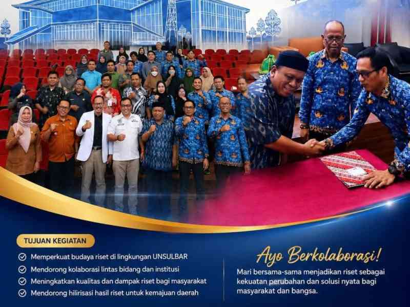 Wakil Rektor I Bidang Akademik Unsulbar Hadiri Lokakarya Riset dan Hilirisasi Riset
